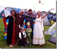 Fancy Dress Day with the Yaldens at Camp Bestival!