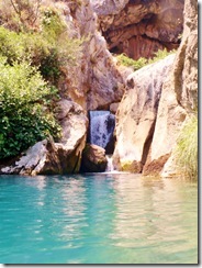 The 7 degree celcius pools of Cueva Del Gato (40 degrees Farenheit